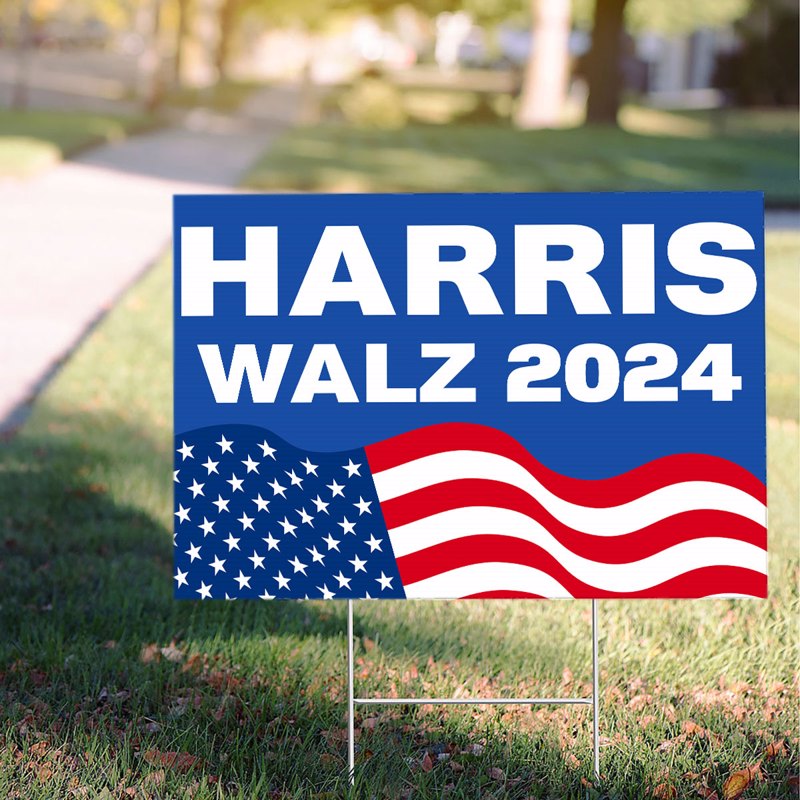 Vote Harris Walz Yard Sign, Vote Blue, Madam President, Election 2024