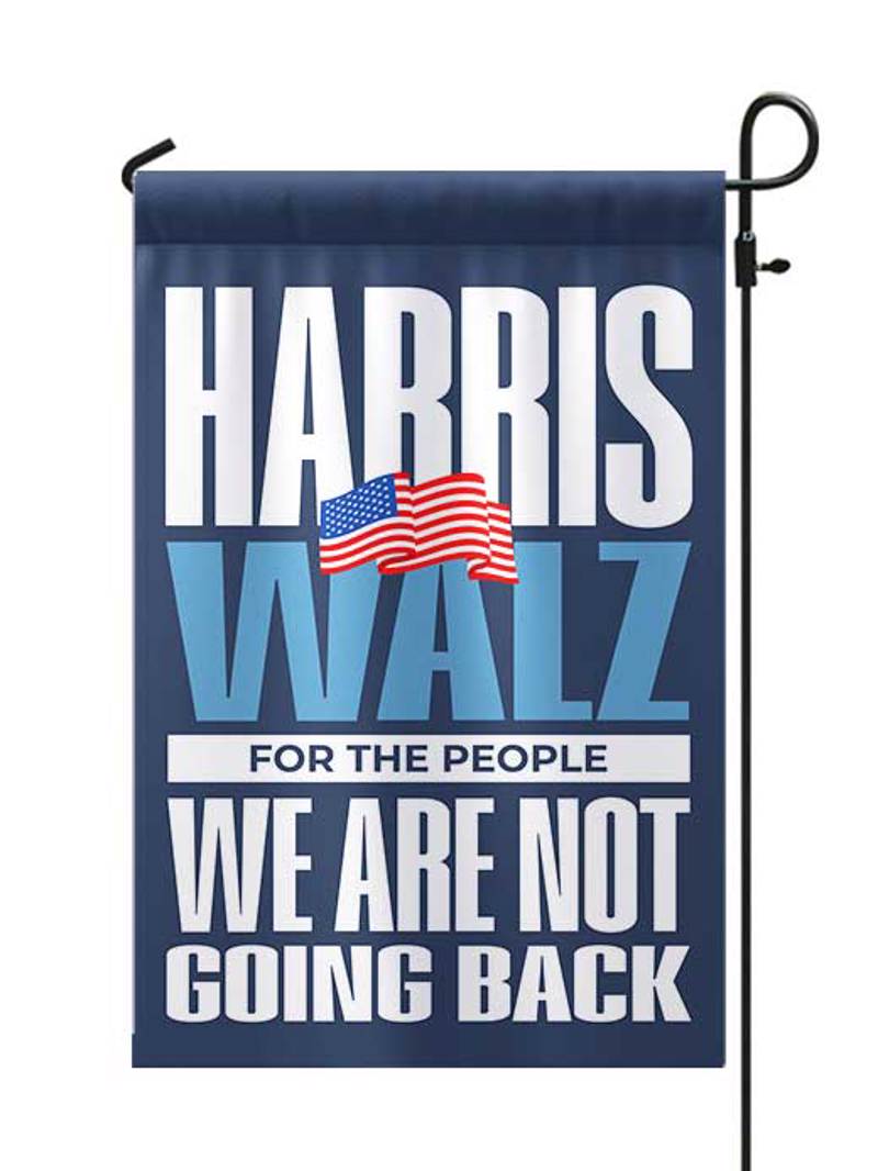 Harris Walz 2024 Garden and House Flag, Kamala Harris for President Democrat Flag