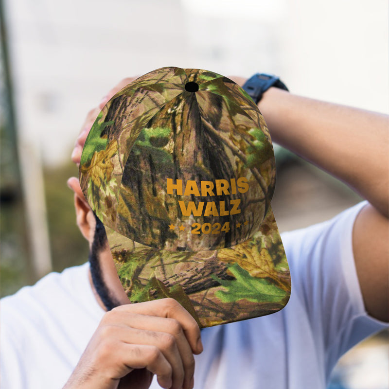 Kamala Harris Tim Walz 2024 Camo Classic Cap