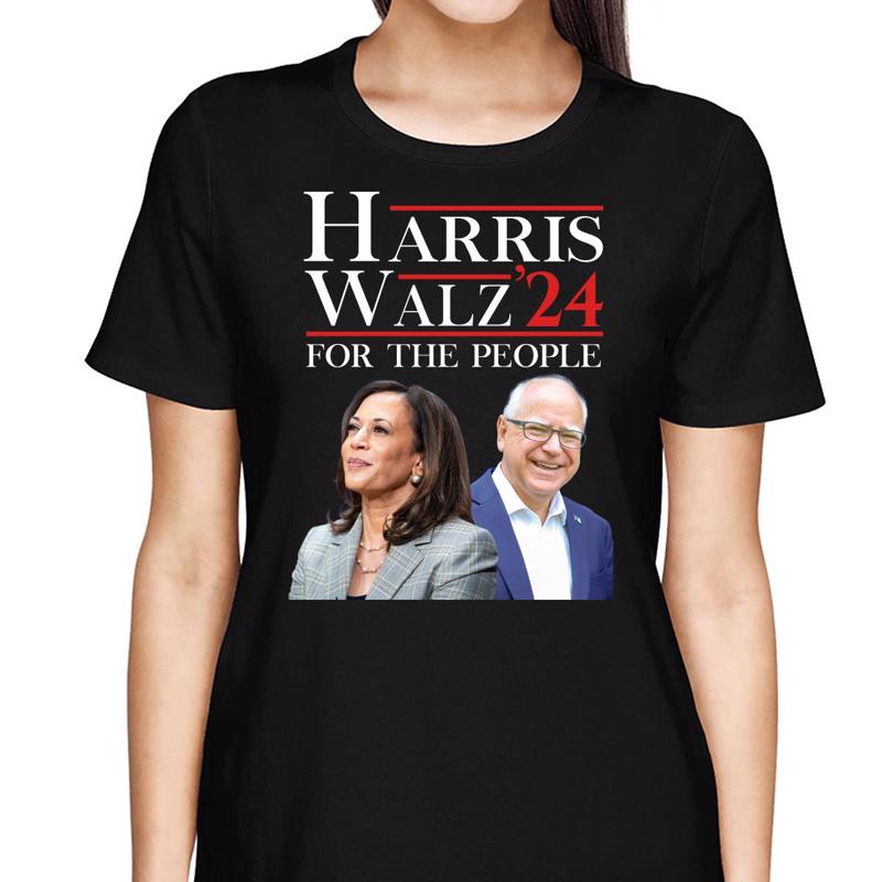 Harris Walz For The People 2024 Photo Shirt