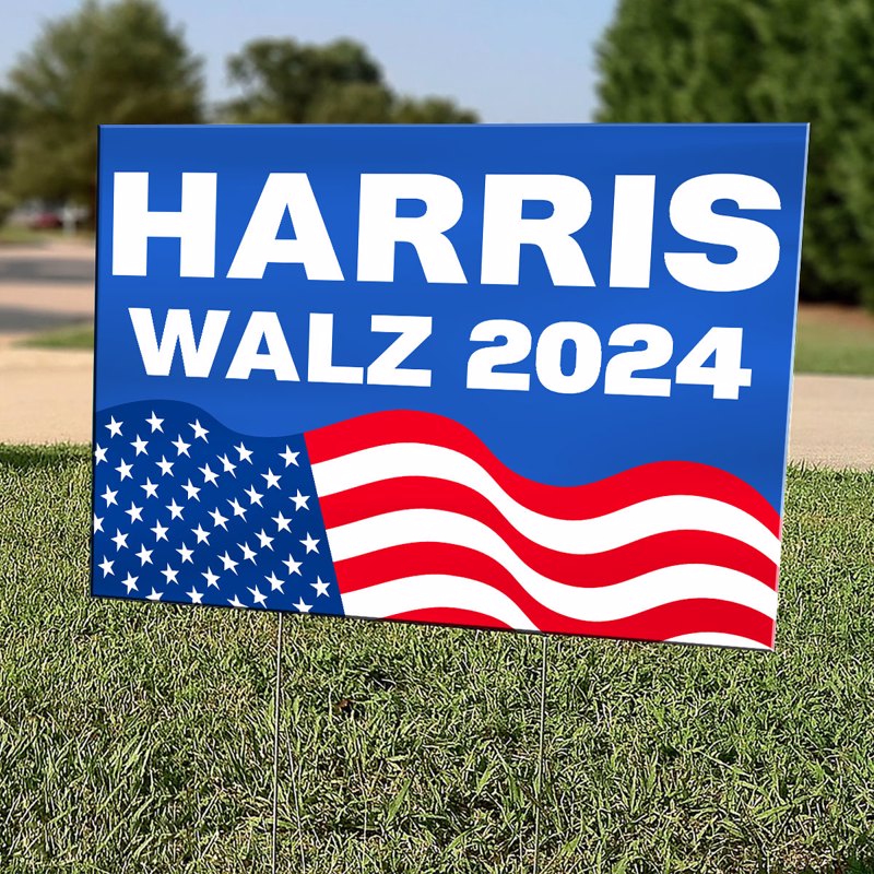 Vote Harris Walz Yard Sign, Vote Blue, Madam President, Election 2024