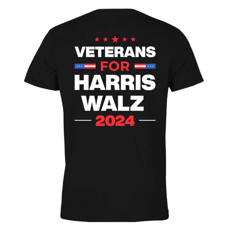 Veterans for Harris Walz Shirt, Harris For President 2024, Vote Blue