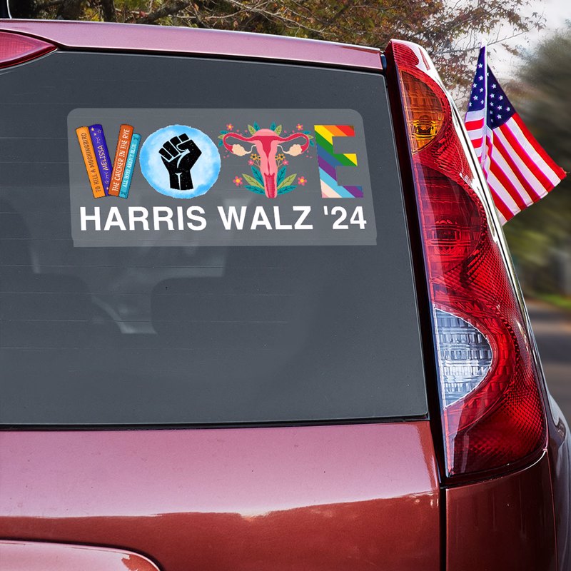 VOTE Harris Walz 2024 Car Decal