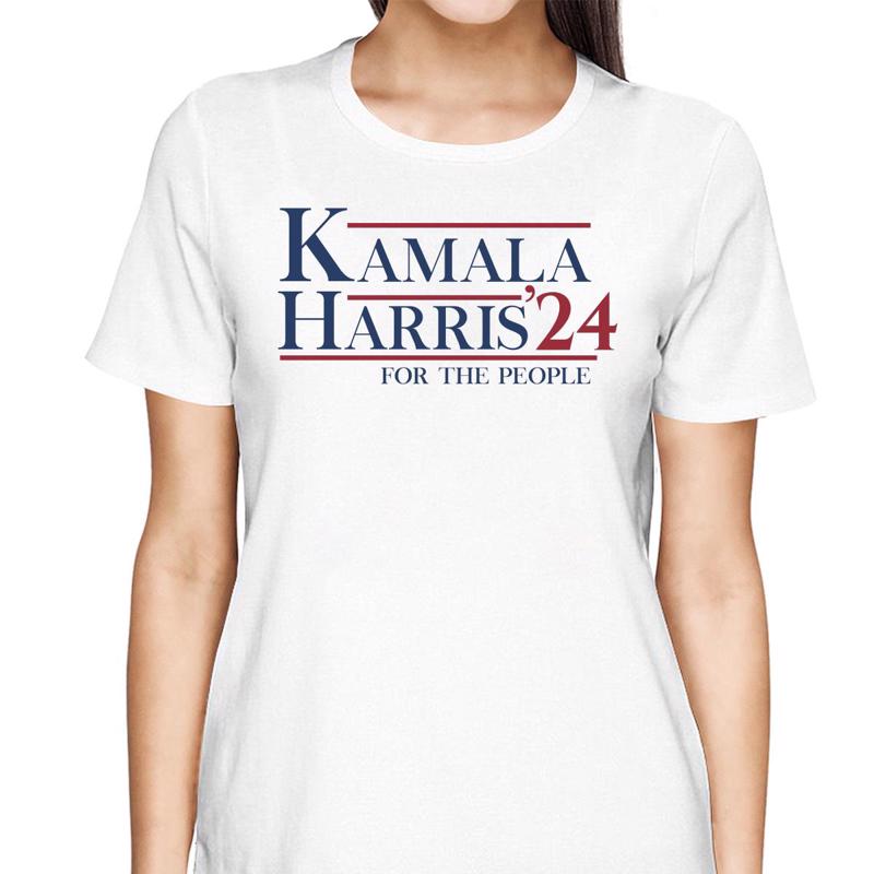 Kamala Harris 2024 For The People Blue Wave Shirt