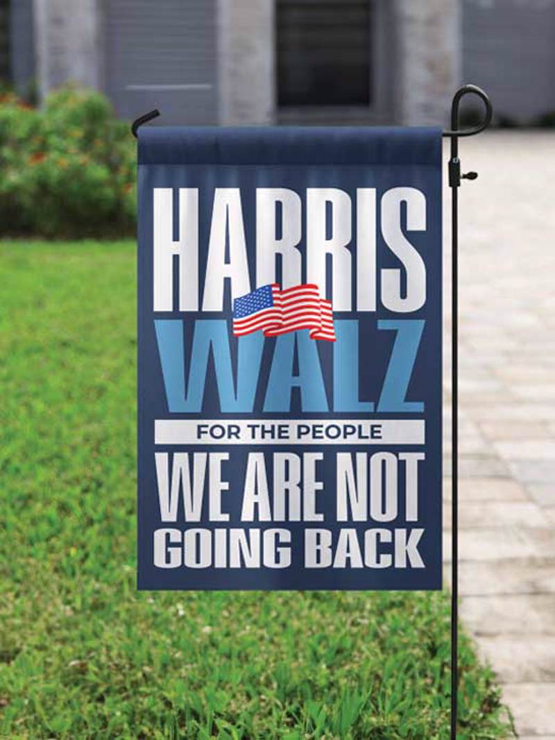 Harris Walz 2024 Garden and House Flag, Kamala Harris for President Democrat Flag