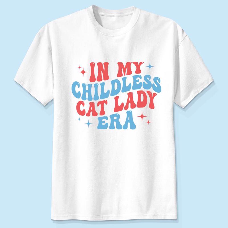 In My Childless Cat Lady Era Shirt, Kamala Harris For President