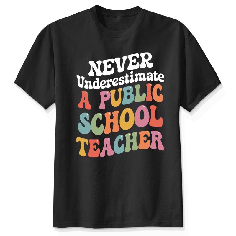 Never Underestimate A Public School Teacher Kamala Harris Shirt, Harris Walz 2024 Rally Tee