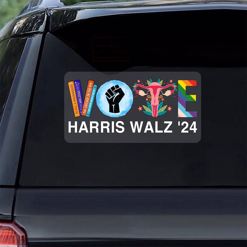 VOTE Harris Walz 2024 Car Decal