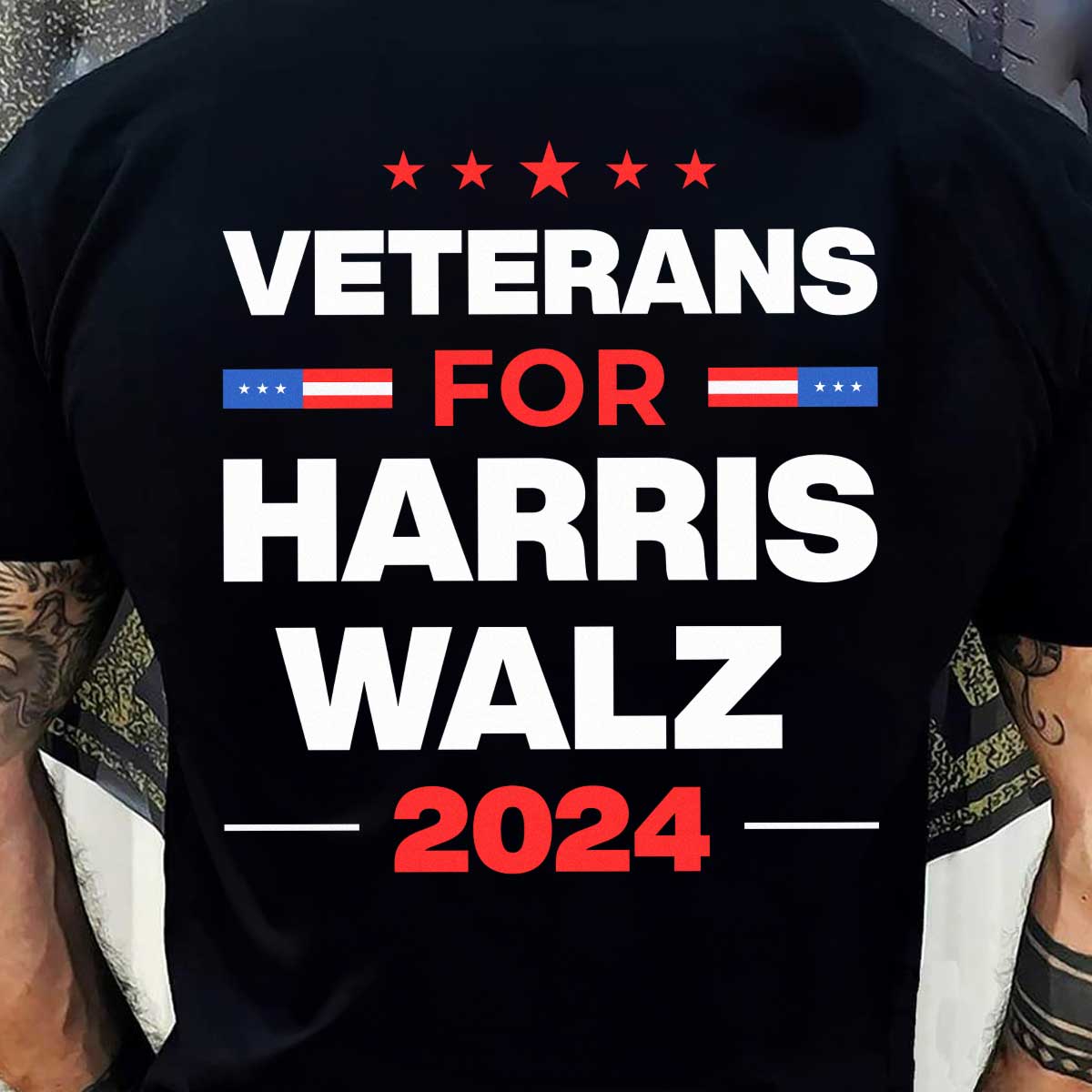 Veterans for Harris Walz Shirt, Harris For President 2024, Vote Blue