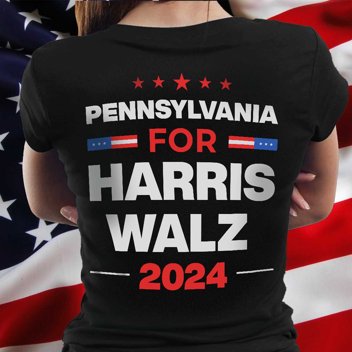 Pennsylvania For Harris Walz Shirt, Harris For President 2024, Vote Blue