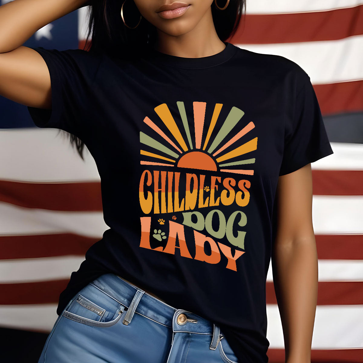 Childless Dog Lady Kamala T Shirt, Madam President Kamala Harris