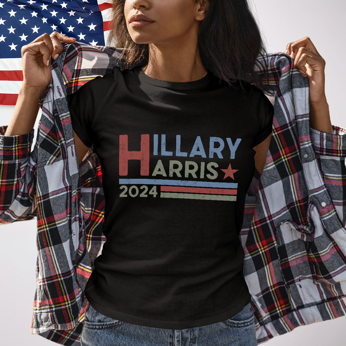 Hillary Clinton Kamala Harris 2024 For President Shirt, Vote Blue, Democrat