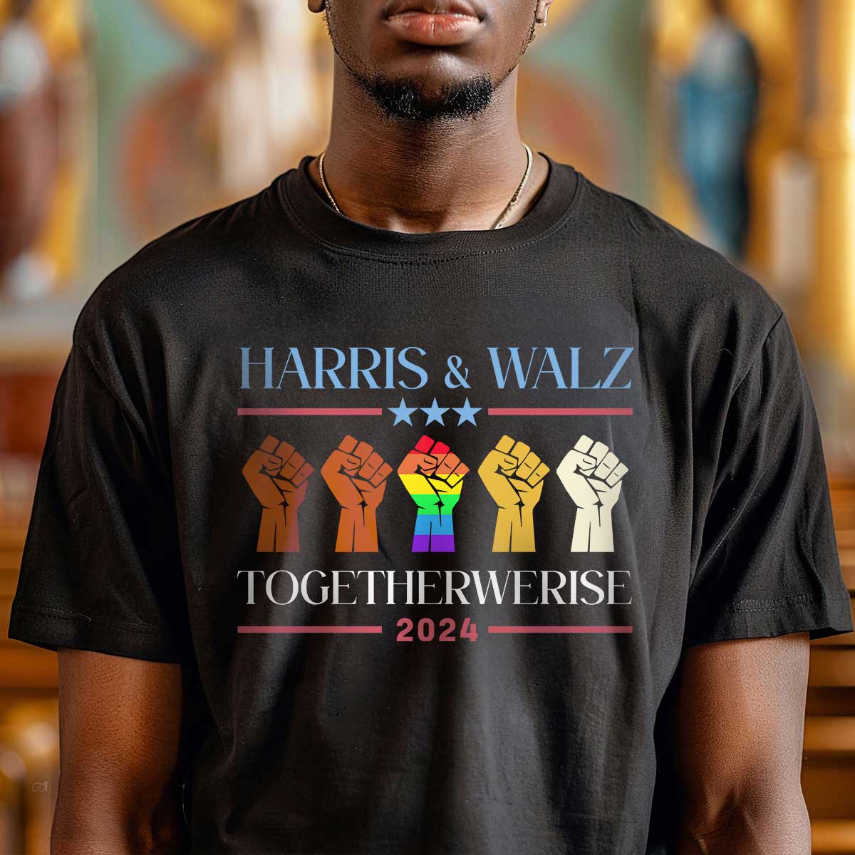 Harris & Walz Together We Rise 2024, Vote Blue, Harris24