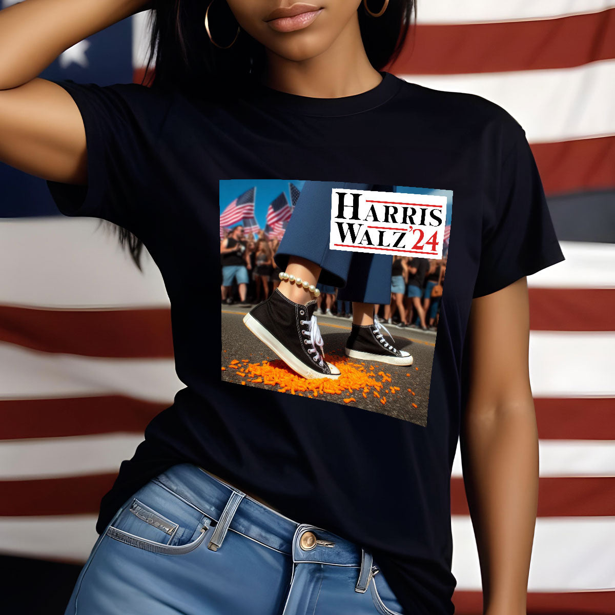 Harris Walz Landslide 2024 Shirt, Kamala Harris Madam President, Vote Blue