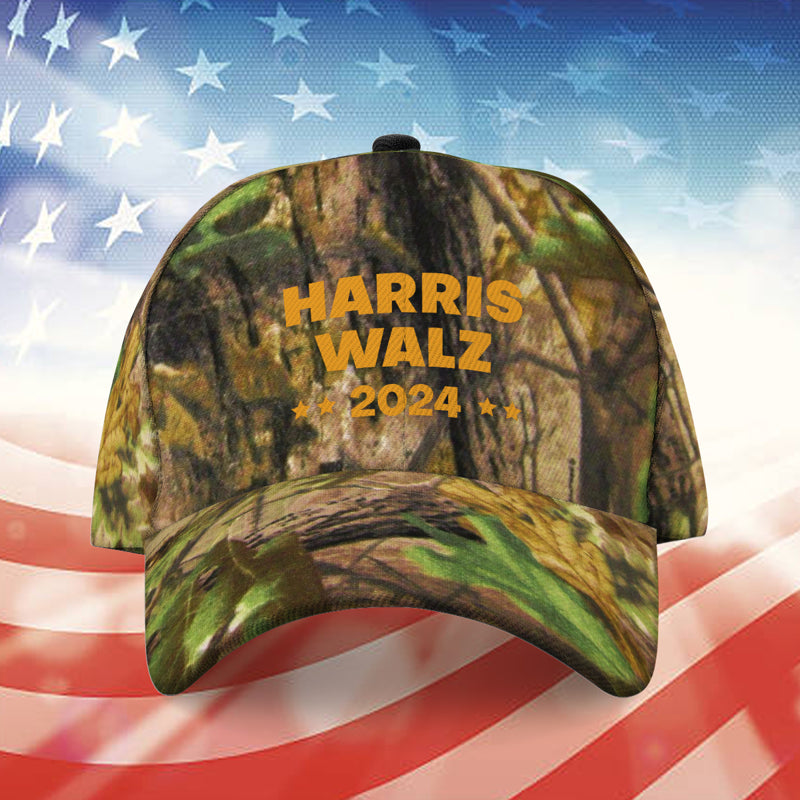 Kamala Harris Tim Walz 2024 Camo Classic Cap